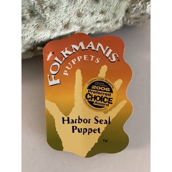 Folkmanis Harbor Seal Hand Puppet Brand New NWT - Picture 4 of 13